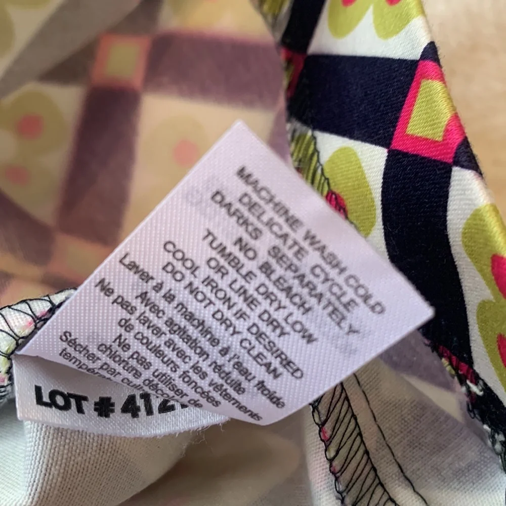 NWT Hartstrings 10 Woven Jumper Dress Navy Green Pink *Flaw - Picture 12 of 15